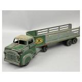 Vintage Tri-City Freight Tin Toy Semi-Trailer