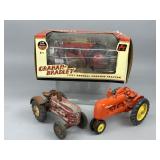 A Trio of Ertl Graham Bradley Vintage Toy Tractors