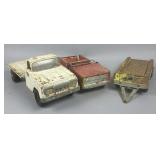 Three Vintage Nylint Pressed Steel Ford Bronco