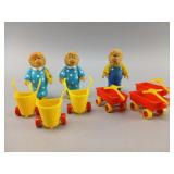 Berenstain Bears Happy Meal Figures and Wagons