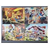 Four 1986 Jaymar Disney DuckTales Jigsaw Puzzles
