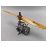 Japan BGX1 Model Plane Engine w/ Zinger Propeller