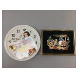 Snow White Lorus Clock and Kafka Framed Art