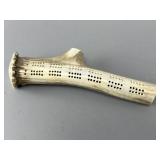 Antler Cribbage Board with Drilled Scoring Holes