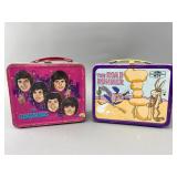 Metal Lunchboxes Pop Group and Cartoon Designs