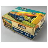 Rexall Branded Tin Friction Toy Trailers with Box
