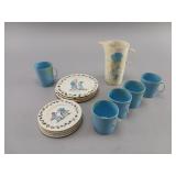 Chilton Holly Hobbie 1975 Children Dinnerware Set