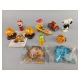 Figurines and Toys Including Goomba and Garfield