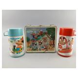 Metal Mickey Mouse Club Lunchbox with Thermoses