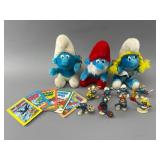 Peyo Smurfs Plush Toys, Figurines, and Comics Set