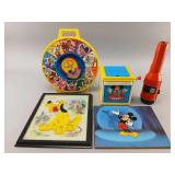 Disney-Themed Toys and Framed Artwork