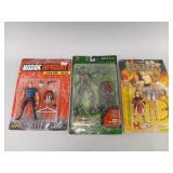 3 Action Figures in Original Packaging