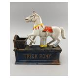 Cast Iron Trick Pony Mechanical Bank
