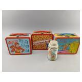 Tin Lunch Boxes and Metal Thermos