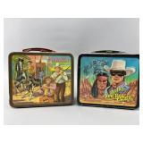 Aladdin Bonanza and Lone Ranger Metal Lunchboxes
