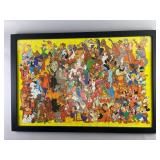 Framed Colorful Disney Collage Puzzle