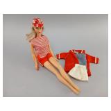 Vintage 1960s Mattel Barbie w/ Clothing