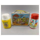 Hanna-Barbera Metal Lunchbox with Two Thermoses