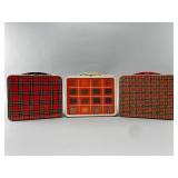 Three Vintage Metal Lunchboxes