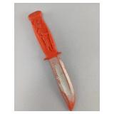 Davy Crockett Knife with Embossed Handle