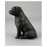 Bronze Sculpture of a Border Terrier Dog