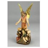 Anri Josef Bachlechner Guardian Angel Wood Figure