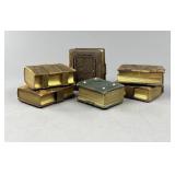 6 Antique Victorian Leather Bound Photo Albums