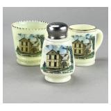 Merrill MI 3 Historic Souvenir Uranium Glass