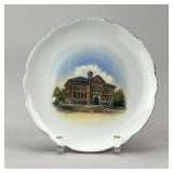 Mendon Michigan School Historic Souvenir Dish