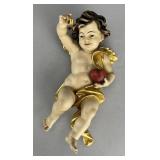 Italian Carved & Painted Putto of the Wedding