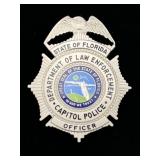 Florida Dept of Law Capitol Police Officer Badge