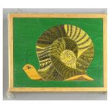 1970s Wood Snail Puzzle