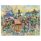 Margo Evens (GER/AM 1914-1985) Watercolor Painting