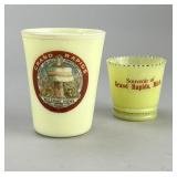 Grand Rapids MI 2 Historic Souvenir Uranium Glass