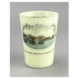 Saugatuck MI Historic Souvenir Uranium Glass