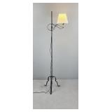 Wrought Iron Colonial Style Adjustable Floor Lamp