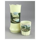 Minnesota 2 Historic Souvenir Uranium Glass