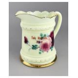 Two Harbors MN Heisey Uranium Glass Water Pitcher