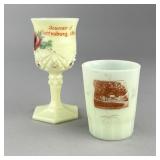 Gettysburg Civil War 2 Historic Uranium Glass