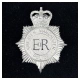 Manchester England Police Officer Hat Badge