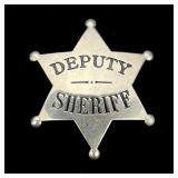 Deputy Sheriff Nickel Star Badge