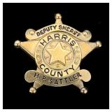 Harris County Texas Deputy Sheriff Named Badge