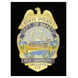 New Hampshire State Police Officer Badge #279