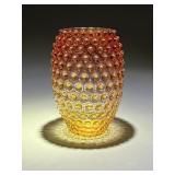 1960s Borske Sklo Amberina Czech Art Glass Vase