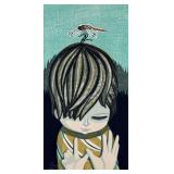 Shuzo Ikeda (JP 1922-2004) Woodblock Red Dragonfly