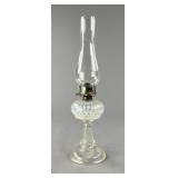 Coin Dot White Opalescent Fluid Lamp 1880s