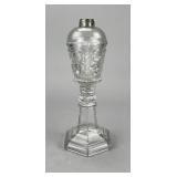 Flint Glass Fluid Lamp 1850s-1870s