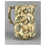 Antique American Sponge Ware Pitcher 1900