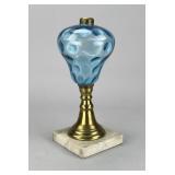 Blue Coin Dot Fluid Lamp 19th C.