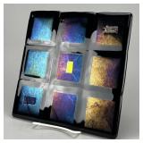 Artist Signed Dichroic Art Glass Trivet